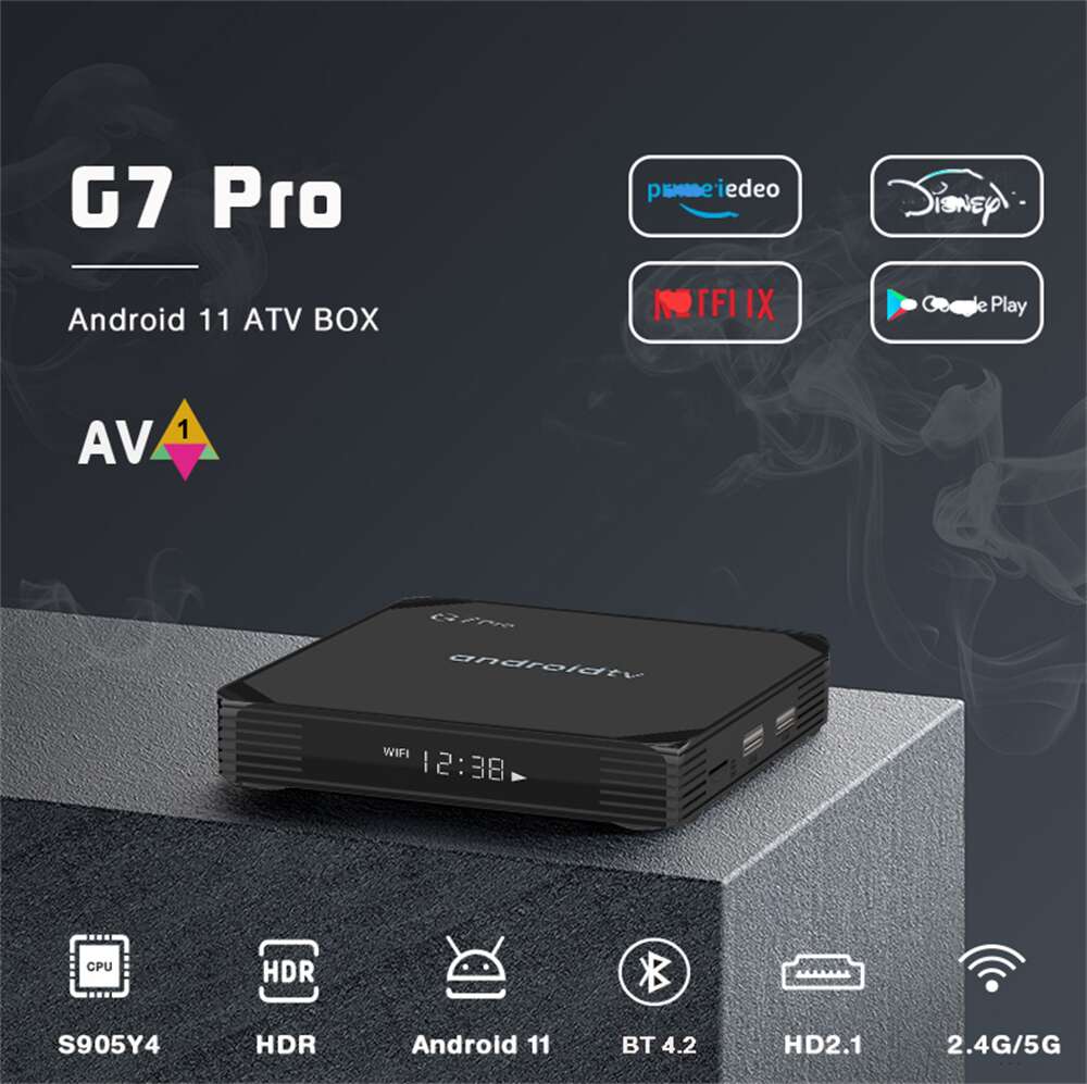 Experience Ultra HD with G7 Pro Amlogic S905y4 IPTV box