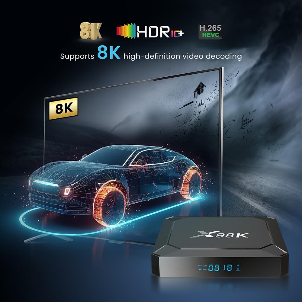 X98K RockChip RK3528 android tv box: Transform Your TV Time