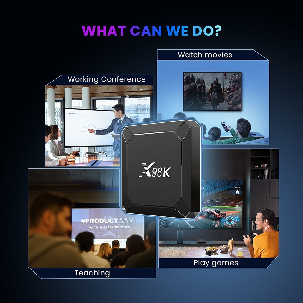 X98K RockChip RK3528 android tv box: Transform Your TV Time